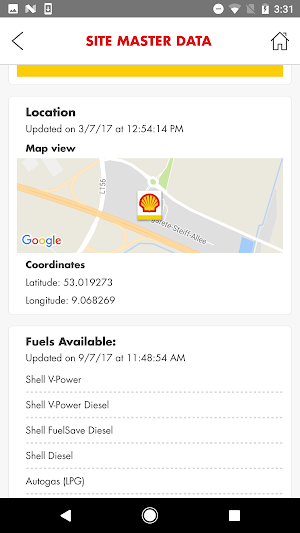 Shell Retail Site Manager Screenshot 2