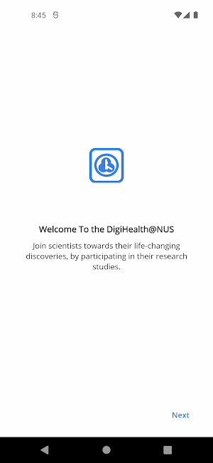 DigiHealth@NUS Screenshot 1