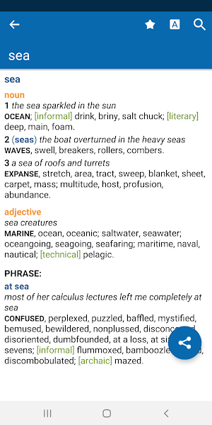 Concise Oxford American Thesaurus Screenshot 0