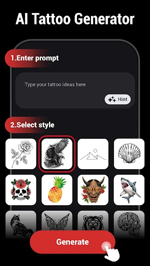 Tattoo AI & Body Editor - Inky Screenshot 1