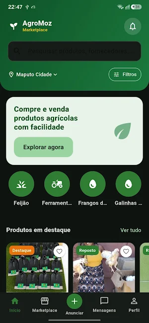 AgroMoz Marketplace Screenshot 2