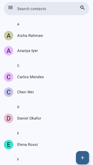 Contacts (Offline) Screenshot 1