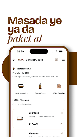 HODL - Moda Coffee Shop Screenshot 2