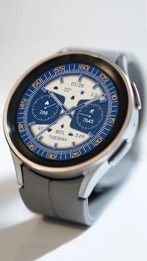 ZKin WatchFace Sea Blue Quartz Screenshot 2