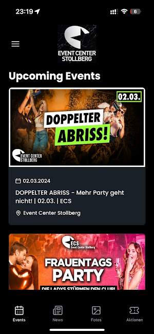 Event Center Stollberg Screenshot 2