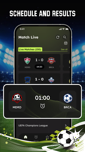Live Score: MatchLive Football Screenshot 1