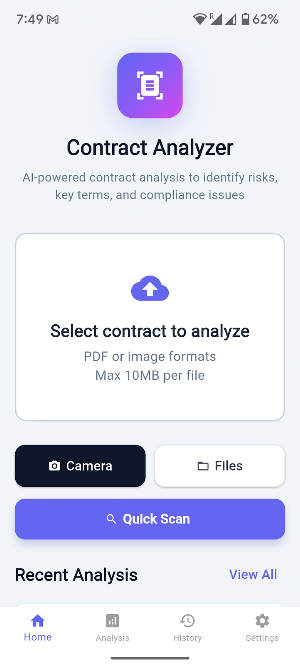 Contract Analysis Screenshot 0
