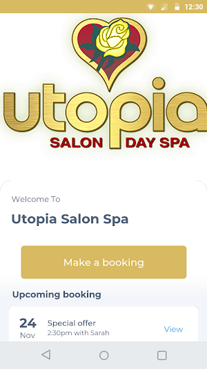 Utopia Salon Spa Screenshot 0