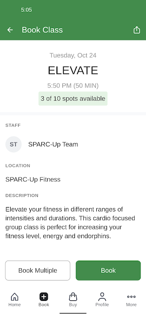 SPARC-Up Fitness Screenshot 2