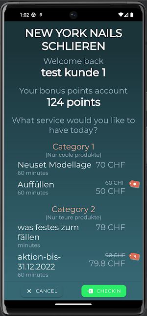 Beauty Checkin Screenshot 2