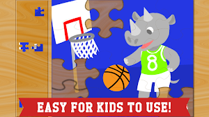 Sports Puzzles for Kids - Gold Screenshot 2
