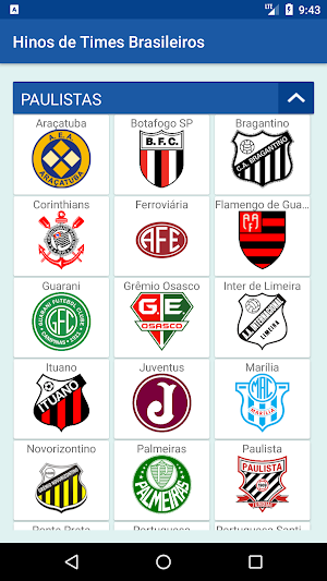 Hinos de Clubes Brasileiros Screenshot 0
