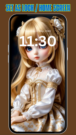 Lovely Doll Wallpaper HD 4K Screenshot 2