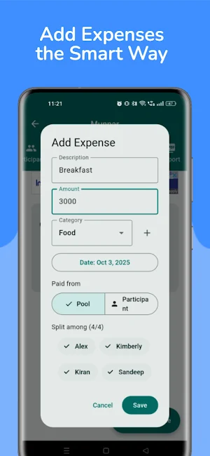 Travel Split –Split Trip Bills Screenshot 3