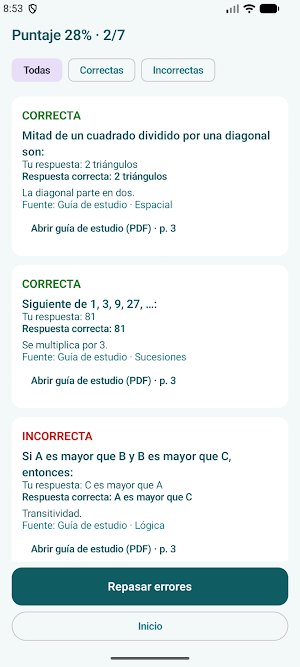 Simulador ECOEMS 2027 COMIPEMS Screenshot 2