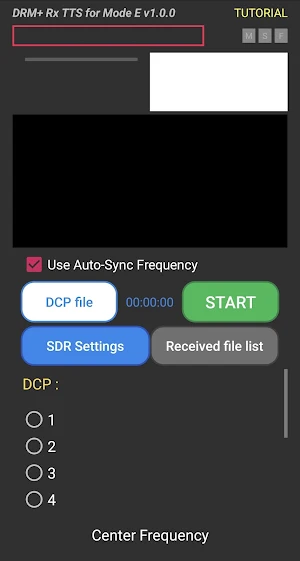 DRM+ Rx TTS for Mode E Screenshot 0