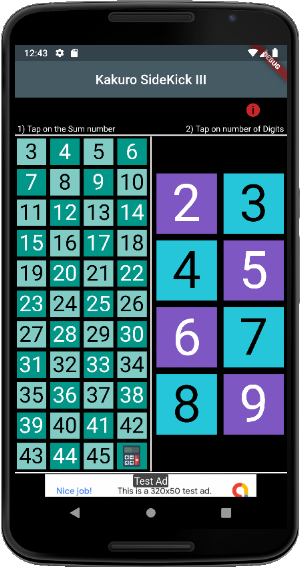 Kakuro SideKick III Screenshot 0