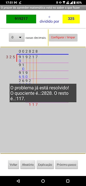 A matemática e a divisão longa Screenshot 3
