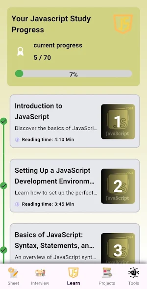 JavaScript for Beginners 2024 Screenshot 0