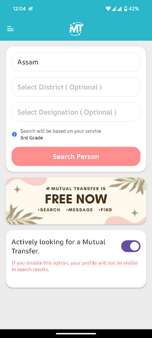 Mutual Transfer - For All Screenshot 2