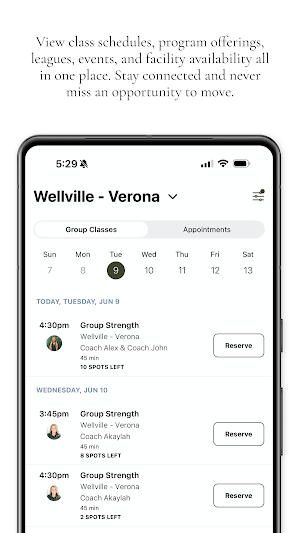 Wellville Club & Courts Screenshot 2