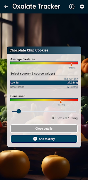 Oxalate Tracker Screenshot 3