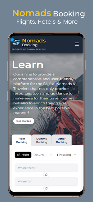 Nomads Booking: Travel & More Screenshot 0