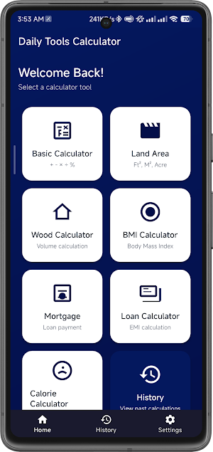 Daily Calculation Tool Screenshot 2
