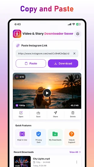 Video & Story Downloader Saver Screenshot 0