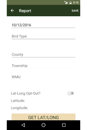 Grouse Woodcock Survey Screenshot 2