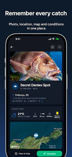 Capta: Fishing GPS Navigation Screenshot 2