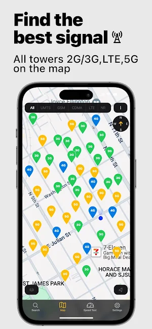 Cellular Tower Map - Signal 5G Screenshot 1