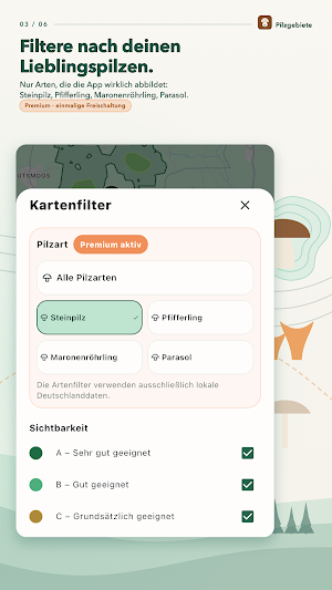 Pilzgebiete – Pilze finden Screenshot 2