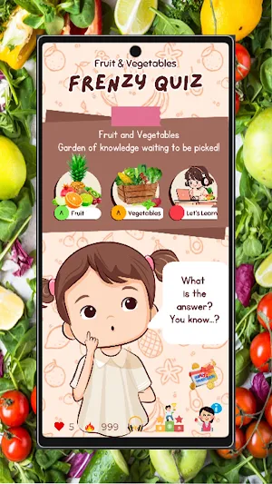 Fruits And Vegetables - Quiz Screenshot 0