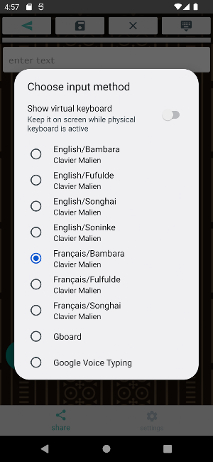 Clavier Malien Screenshot 1