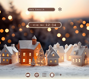 Charming White Xmas Theme Screenshot 0