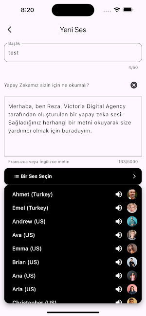 Metni Konuşmaya Dönüştür Screenshot 0
