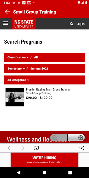 NC State Wellness and Recreation Screenshot 3