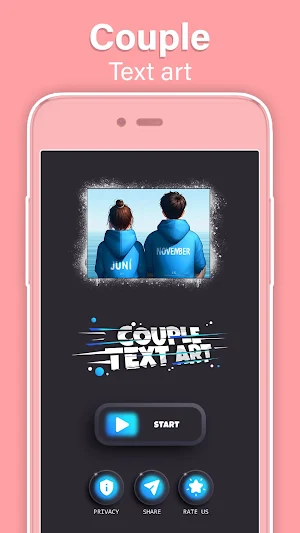 Text Art: Name on photo editor Screenshot 0