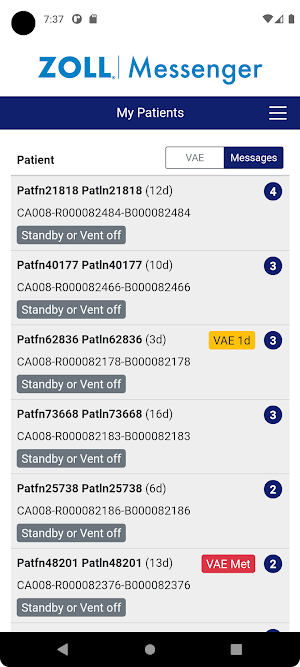 ZOLL Messenger Screenshot 1