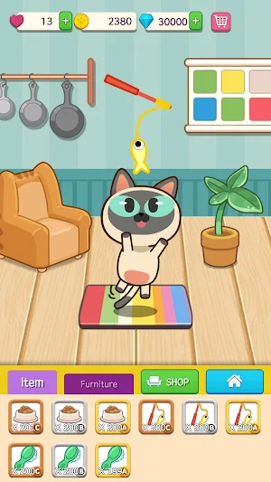 Cat Hotel Design : Match 3D Screenshot 2