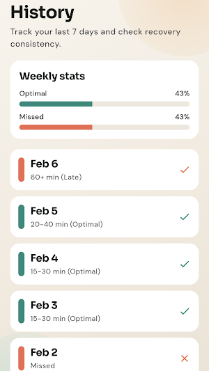 MealRecovery - Meal Timing Screenshot 2