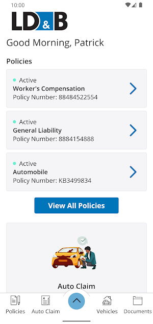 Your LD&B - Mobile Client App Screenshot 1