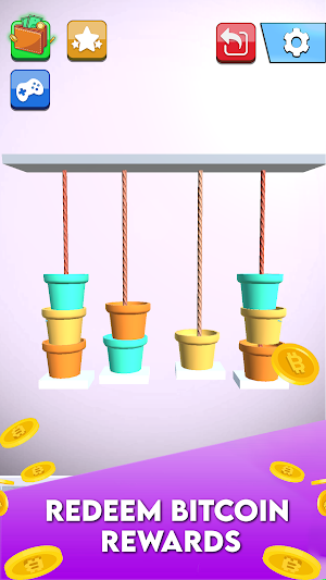 Sort by Rope - Earn Real BTC Screenshot 2