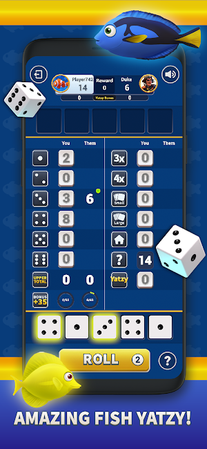 Yatzy - Fish Collection Screenshot 1