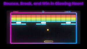 Neon Brick Breakout Screenshot 1