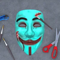Scary Face Mask 3D: Pixel Art