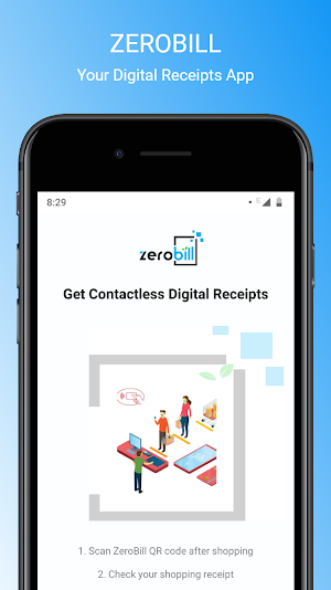 ZeroBill (Contactless Receipts App) Screenshot 0