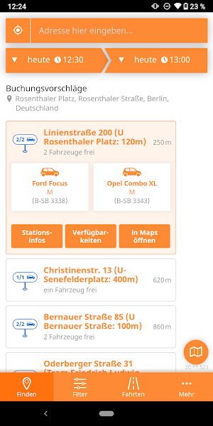 stadtmobil carsharing Screenshot 0