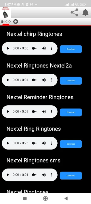Tonos nextel para celular Screenshot 1